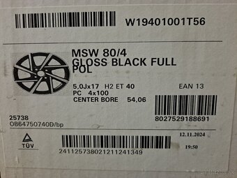 Alu disky 4x100 17" - 2