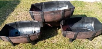 Kvetináče imitácia dreva - 2