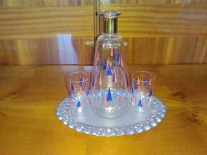 Retro sklenené poháre, vázy, šálky - 2