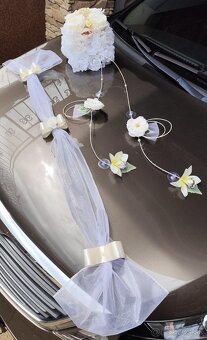svadobná výzdoba na auto na jednu stranu - 2
