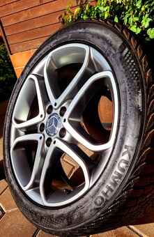 alu R18 5x112 bicolor, orig. Mercedes E, zimné pneu 245/45 - 2