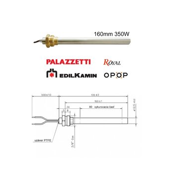 Zapaľovacie špirále (odporové zapalovače) pre peletové pece - 2