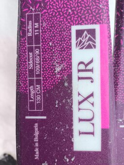 Lyže, lyžiarky,prilba, paličky - 2