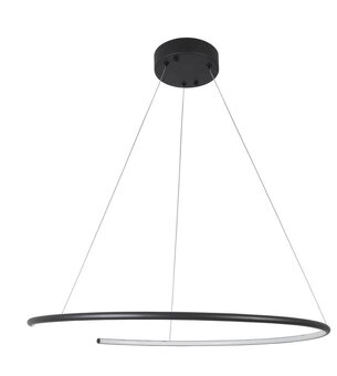 Dizajnová lampa NOCA LUCE - čierna - priemer 70cm - 2
