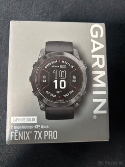Garmin fenix 7X Pro Sapphire Solar hodinky, Carbon Gray DLC - 2