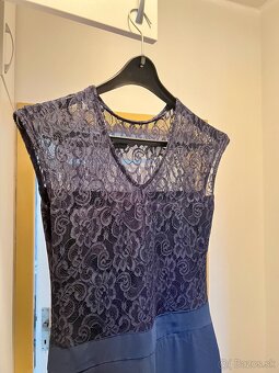 Modré spoločenské šaty - 2