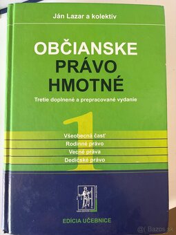 Občianske právo hmotné 1 + 2, Ján Lazar a kolektív - 2