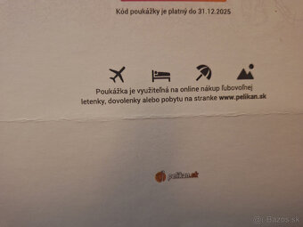 Pelikan.sk - darčeková poukážka - 2