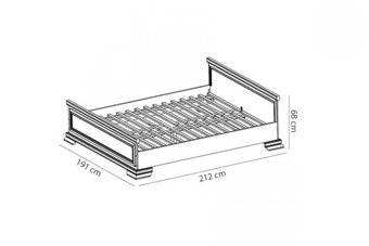 POSTEĽ biela 160x200cm - 2