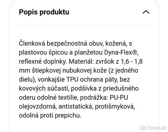 Pracovná obuv UNIVERSE METEOR S3S, členková, s vystuženo - 2