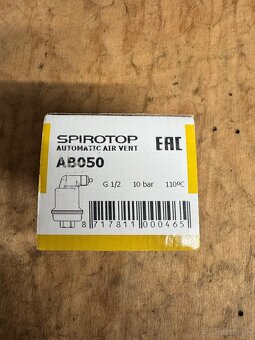 Vzduchový Ventil Spirotop AB050 - 2