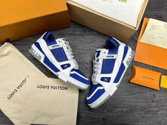 Louis Vuitton tenisky BLUE komplet balenie - 2