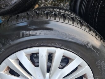 195/65R15 Sada Zimných Kolies Pneu+Disky - 2
