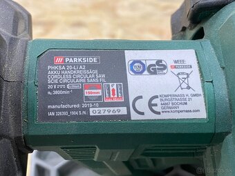 aku okružná píla Parkside - 2