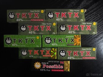 TKTX anestetické krémy - 2