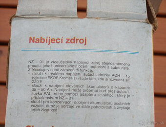 Nabíjací zdroj NZ - 01 - 2