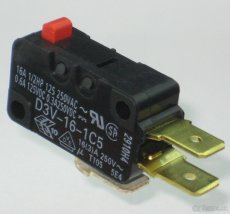 16Amp SPDT ╍ 6.35mm Konektory ╍ Mikrospínače bez páčky - 2