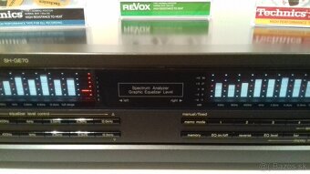 2x7 pasmovy graficky equalizer TECHNICS SH-GE70 vyroba Japan - 2