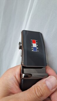 Nový Tommy Hilfiger pánsky opasok čierny - 2