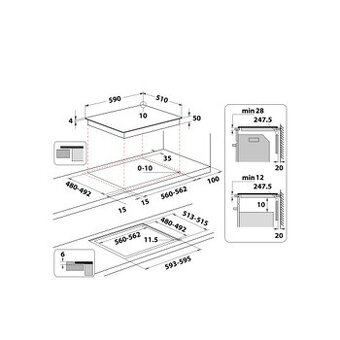 Predám IINDUKČNÚ varnú dosku WHIRLPOOL WTX6014DCF - 2