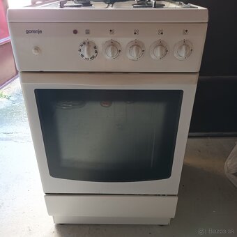 Predám kombinovaný sporák Gorenje. Plynové horáky + elektric - 2