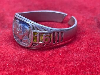 starozitny strieborný patriot prsteň Franc Jozef - 2