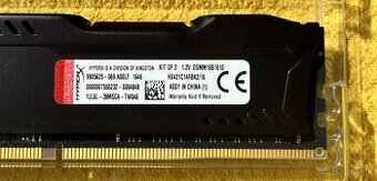 Kingston 16 GB DDR4 2133 MHz CL14 HyperX Fury - 2