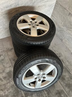 ALU SADA 5x112 R16,LETNÉ NOVÉ PNEU 205/55 R16 - 2