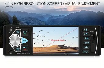 Predám 1 din autórádio s 10 cm displayom - 2