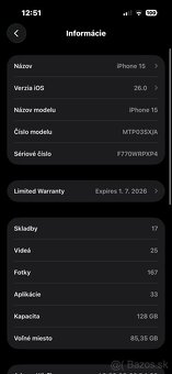 Predám IPhone 15 128gb - 2