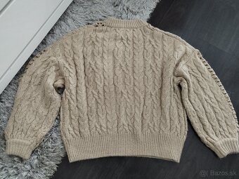 Hnedý vlnený pulóver L - zn.Pull&Bear - 2