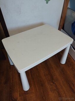 Detský plastový stolik+ detská drevená stolicka - 2