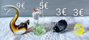 Sklenené dekorácie - zberateľské - 2