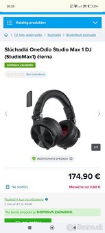 OneOdio Studio Max 1 DJ/Jack/BT/Čierna - 2