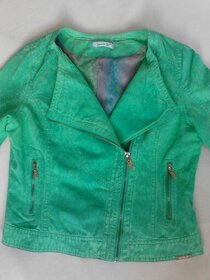 LAURA.JO dámska riflová zelená bunda na zips ( PC 199€ - 2