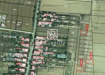 Cestice, pozemky zahrnuté v územnom pláne, plánovaná IBV - 2