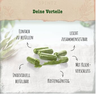 Vegánske kapsule tobolky veľkosť "0" 100% celulóza - 2