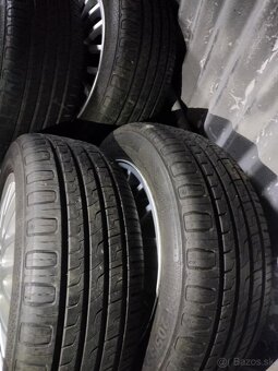 4ks alu disky orig. Škoda 5x100 r16 pneu 205/55 r16 6mm - 2