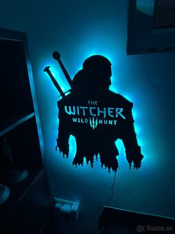 LED dekoracia na stenu Witcher wild hunt - 2