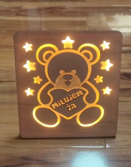 Dekoratívna nabijateľná LED lampa s motívom Medvedík - 2