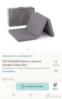 Cestovná postieľka+ matrac + prídavné poschodie - 2