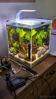 Akváriový set AQUAEL SHRIMP Day & Night 30 čierne (30 l) - 2