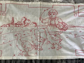 Redwork - výšivka - 2