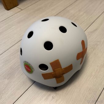 Detska cyklisticka prilba Melon Plastered White - 2