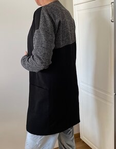 Pekný kabátik – predlžené sako čierne S-ko - 2