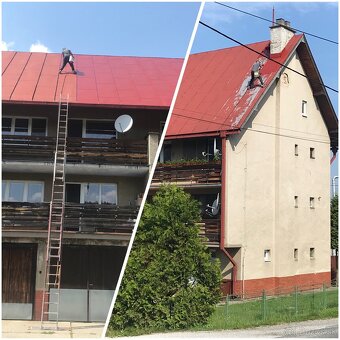 Natiranie striech// maľovanie // natery - 2