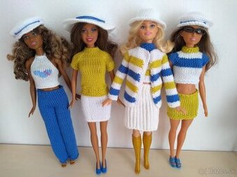 Nohavice top skladaná sukňa roláčik pre bábiky barbie Ken - 2