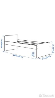 Posteľ IKEA SLÄKT s roštom LÖNSET - 2
