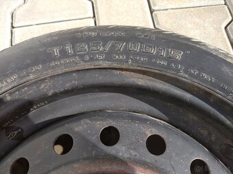 Predám dojazdové koleso, rezervu 125/70 D15. - 2