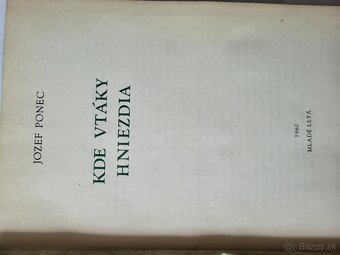 Ponec Jozef - Kde vtáky hniezdia - 2